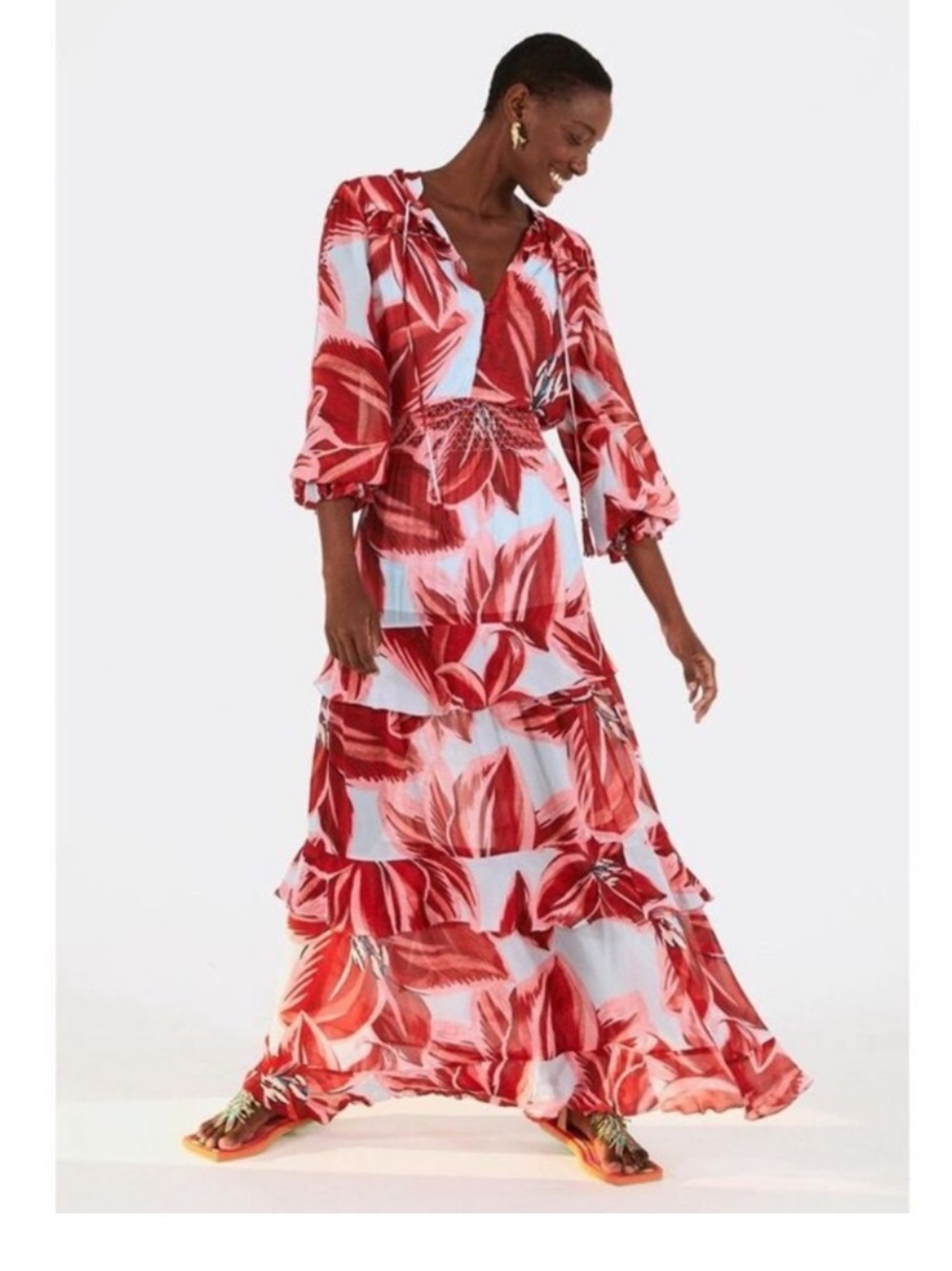 FARM Rio Azalea Maxi Dress Size Small